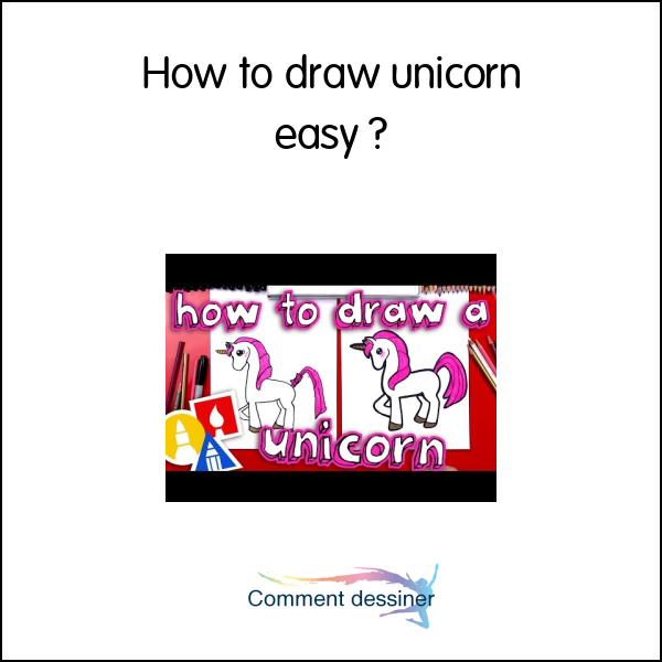 How to draw unicorn easy